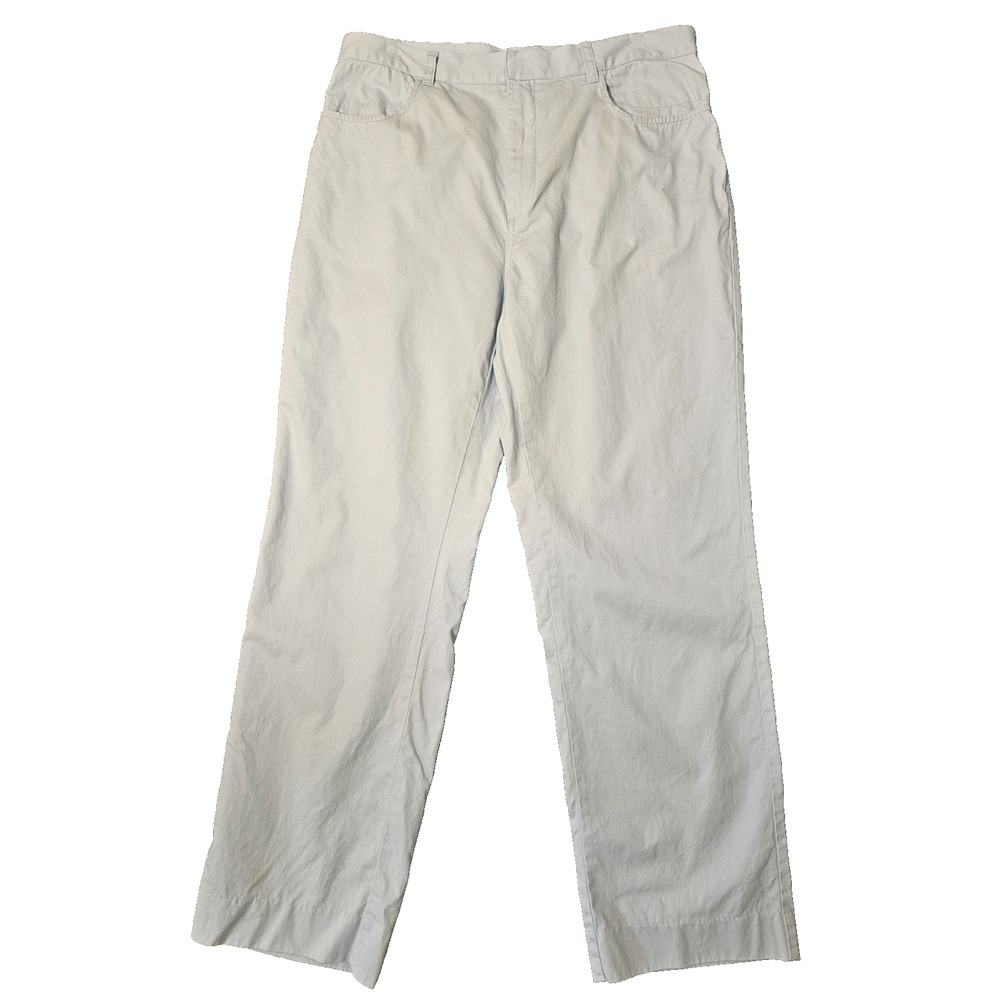 Calvin Klein Mens Pale Blue 36 x 34 Cotton Zip Fly Classic Comfort Chino Pants